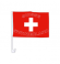 Drapeau pour véhicule Suisse