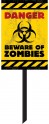 Panneau de signalisation Zombies