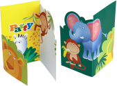 Cartons d'invitation Safari